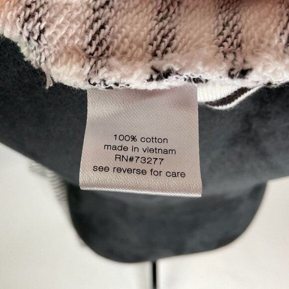 Elizabeth and James Striped Cotton Crewneck Sweater Large - Picture 6 of 6